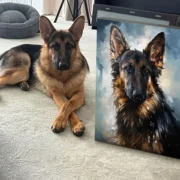 custom pet portrait-oil painting style