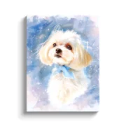 custom pet portrait-watercolor style