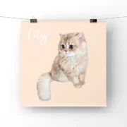 custom pet portrait-illustration style