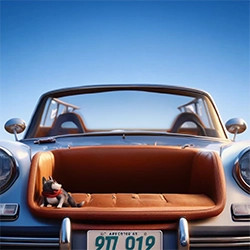 custom pet portrait-pixar